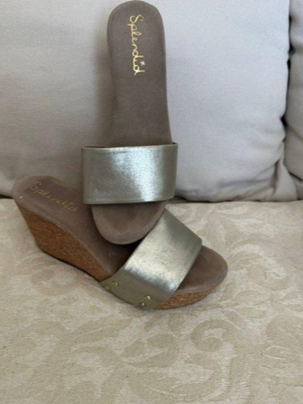 Splendid wedge slip on